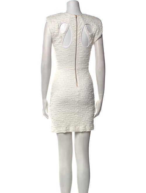 Sabina Musayev Crew Neck Mini Dress