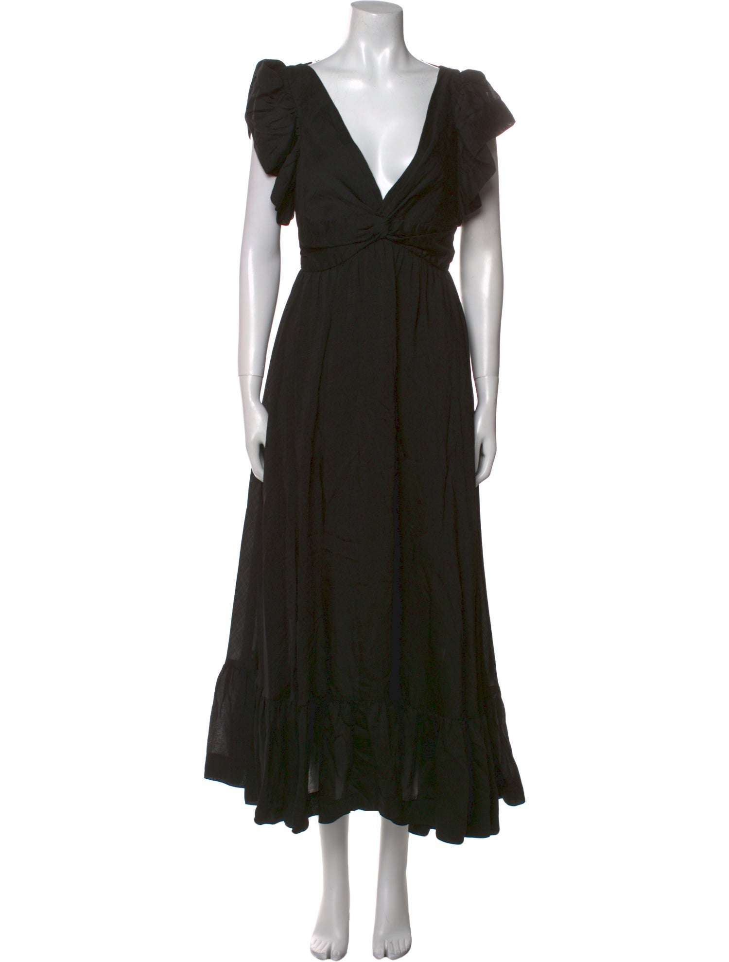 Sabina Musayev V-Neck Long Dress