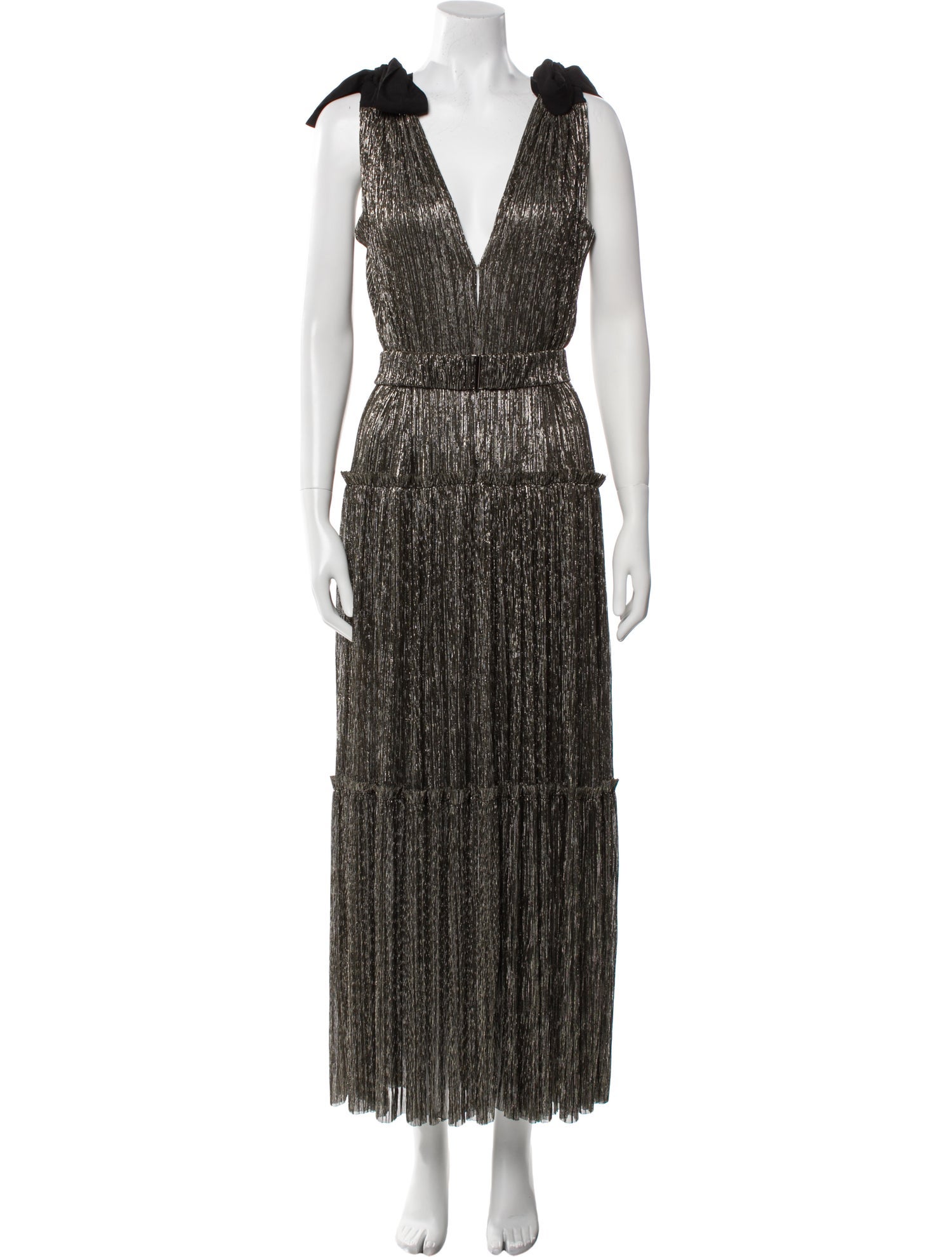 Sabina Musayev V-Neck Long Dress