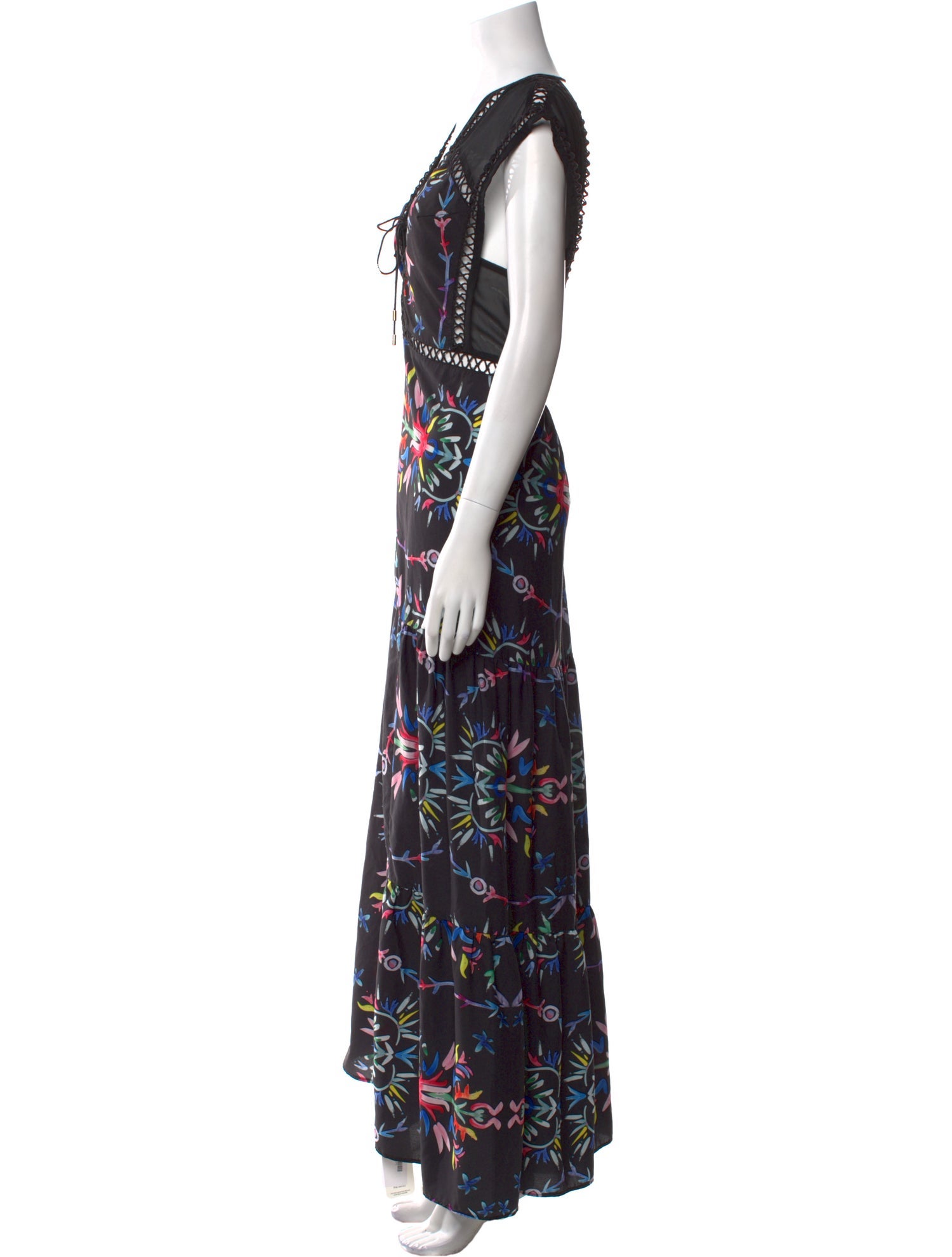 Sabina Musayev Printed Long Dress