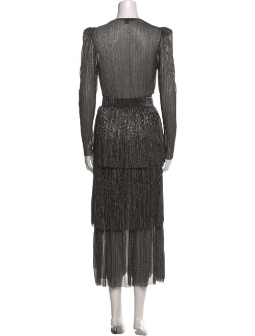 Sabina Musayev V-Neck Long Dress