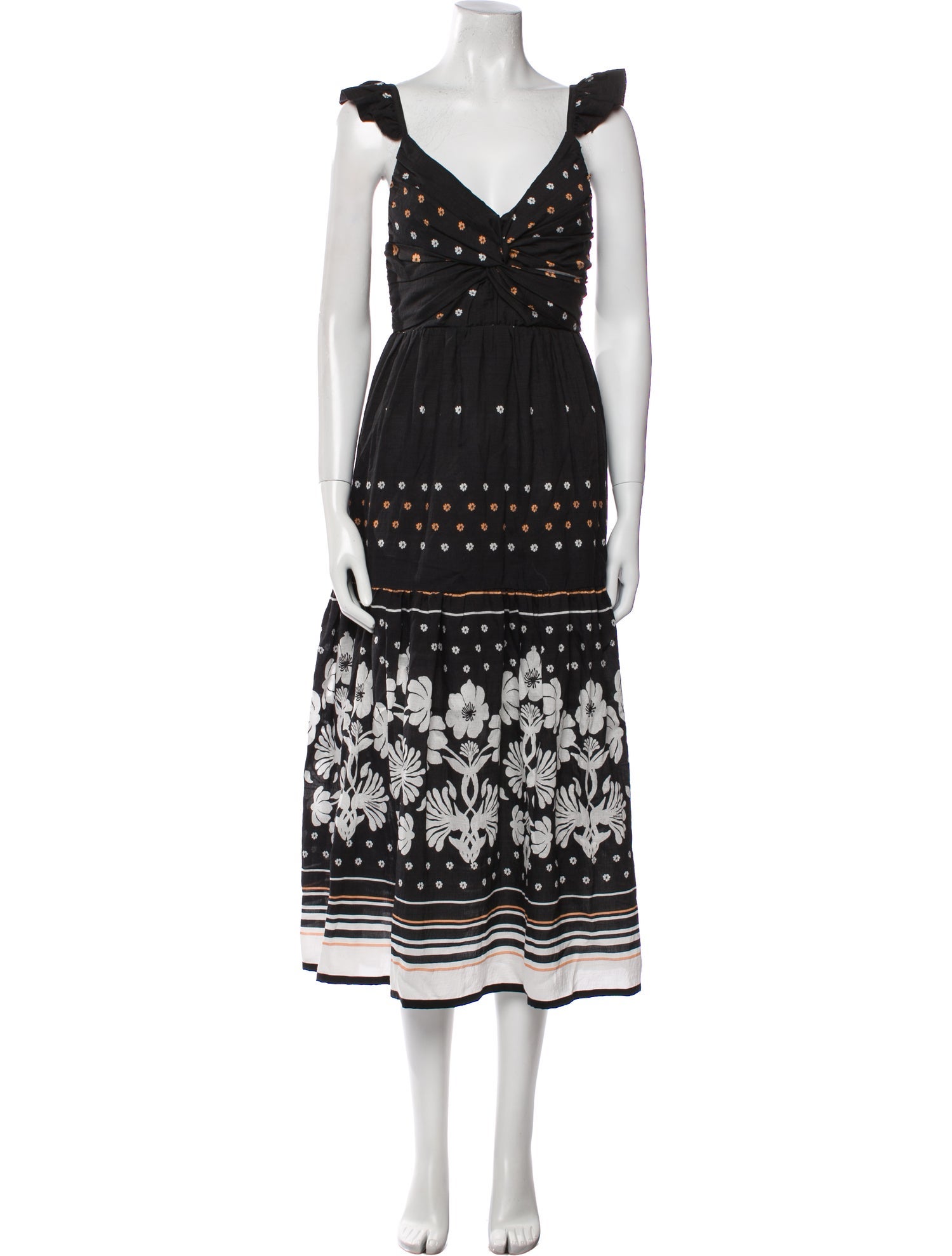 Sabina Musayev Printed Long Dress