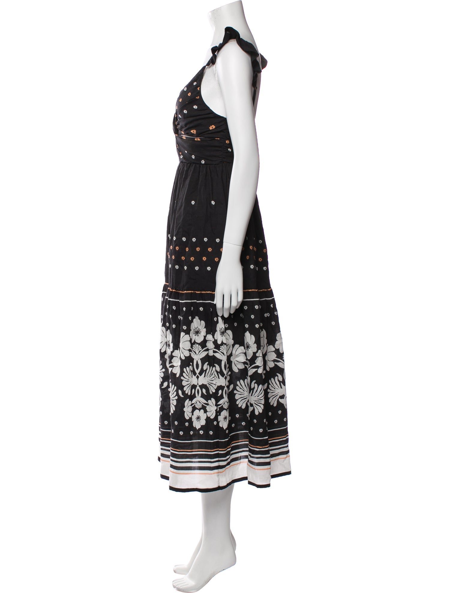 Sabina Musayev Printed Long Dress