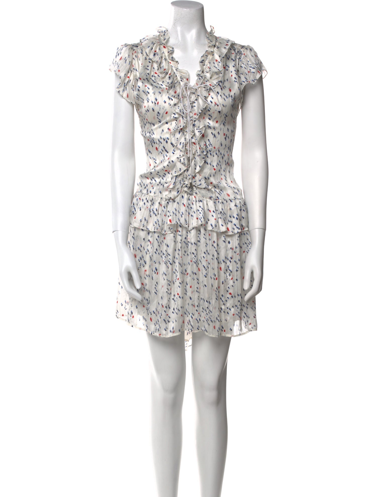 Sabina Musayev Floral Print Knee-Length Dress