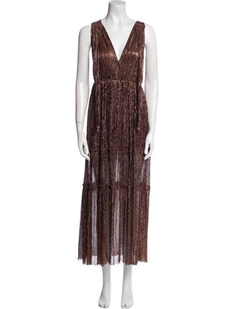 Sabina Musayev Printed Long Dress