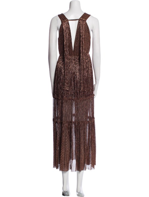 Sabina Musayev Printed Long Dress