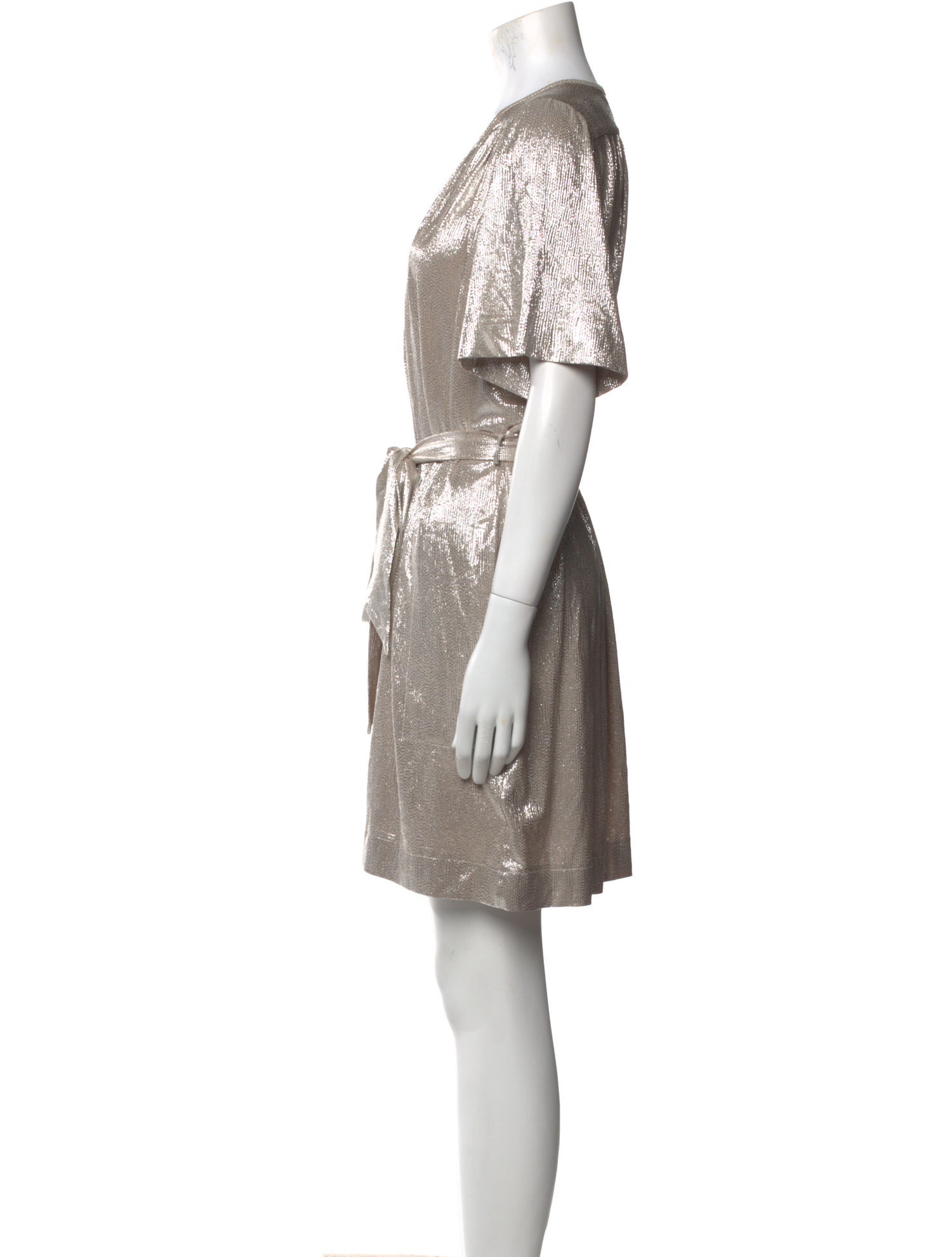 Sabina Musayev Crew Neck Mini Dress