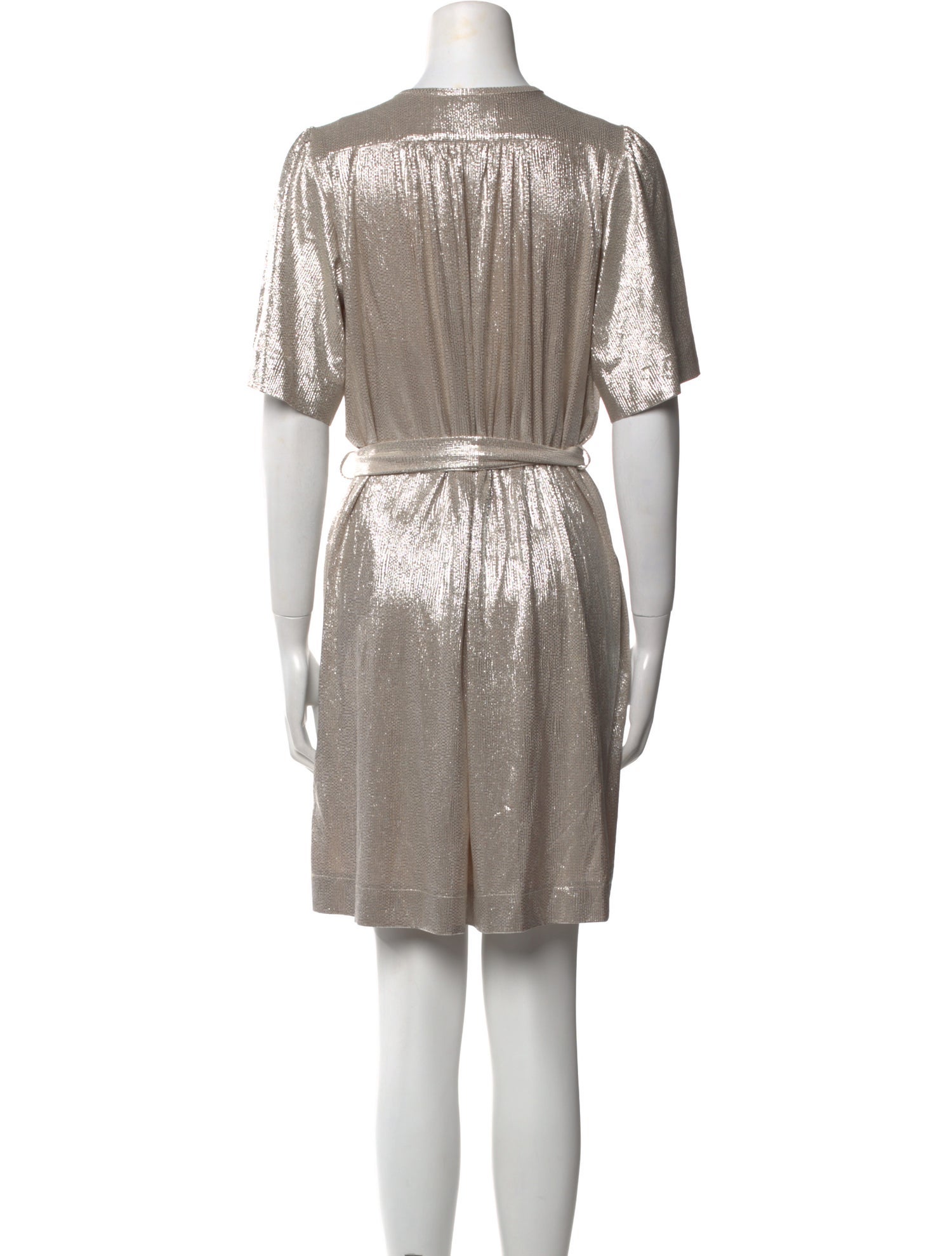 Sabina Musayev Crew Neck Mini Dress