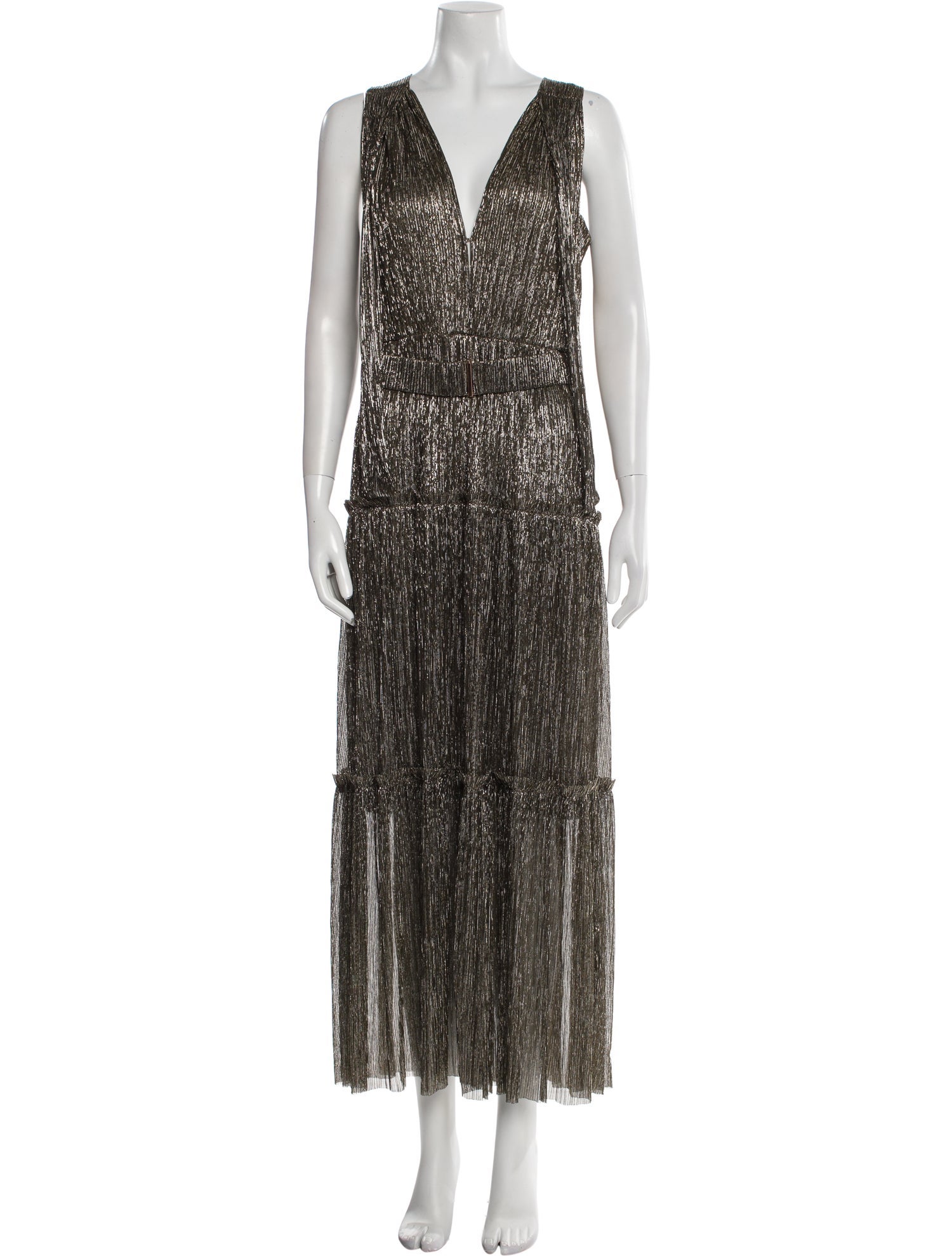 Sabina Musayev V-Neck Long Dress