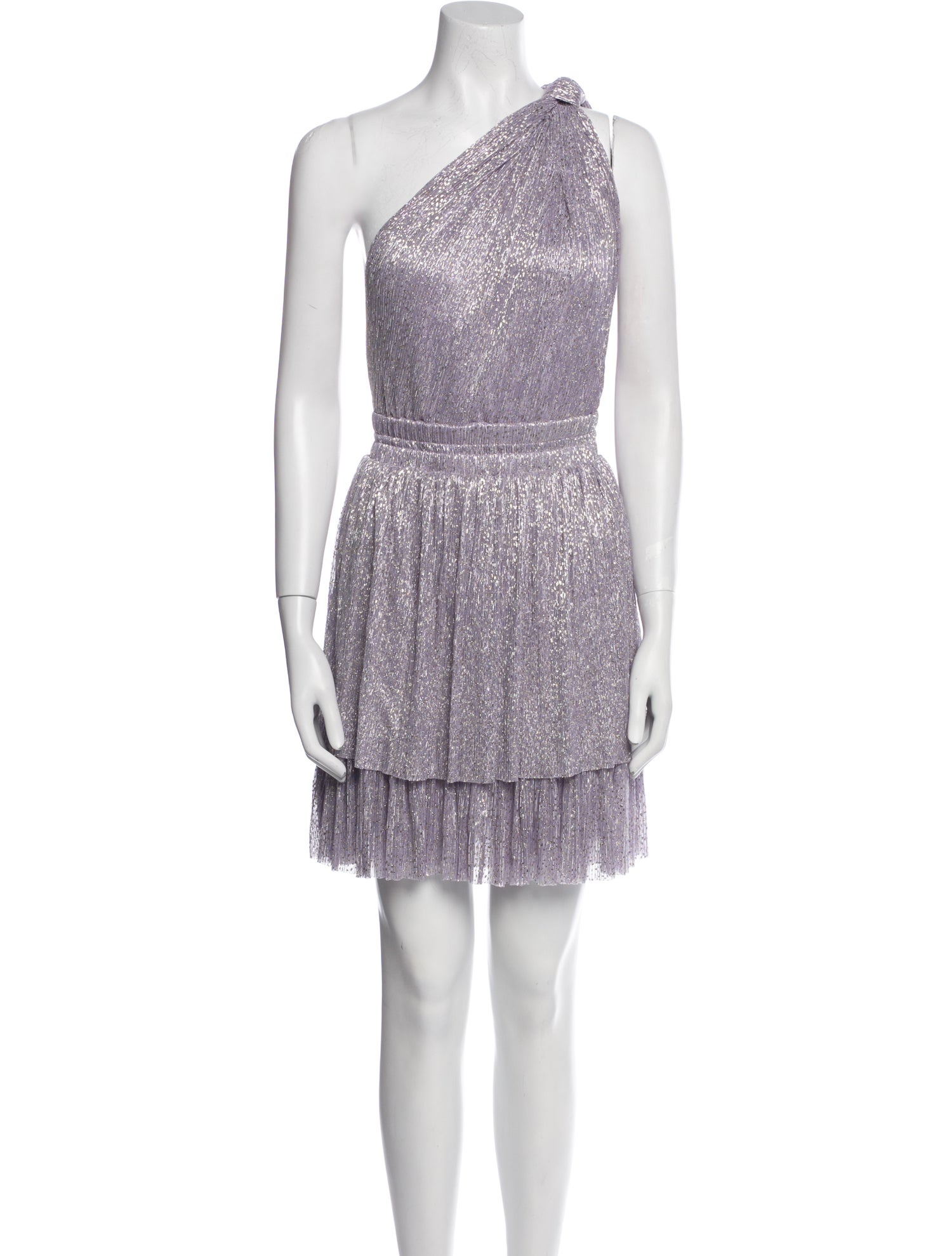 Sabina Musayev One-Shoulder Mini Dress