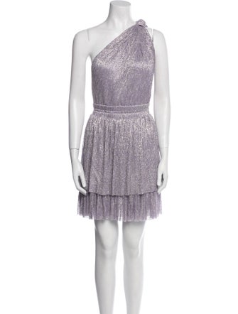 Sabina Musayev One-Shoulder Mini Dress