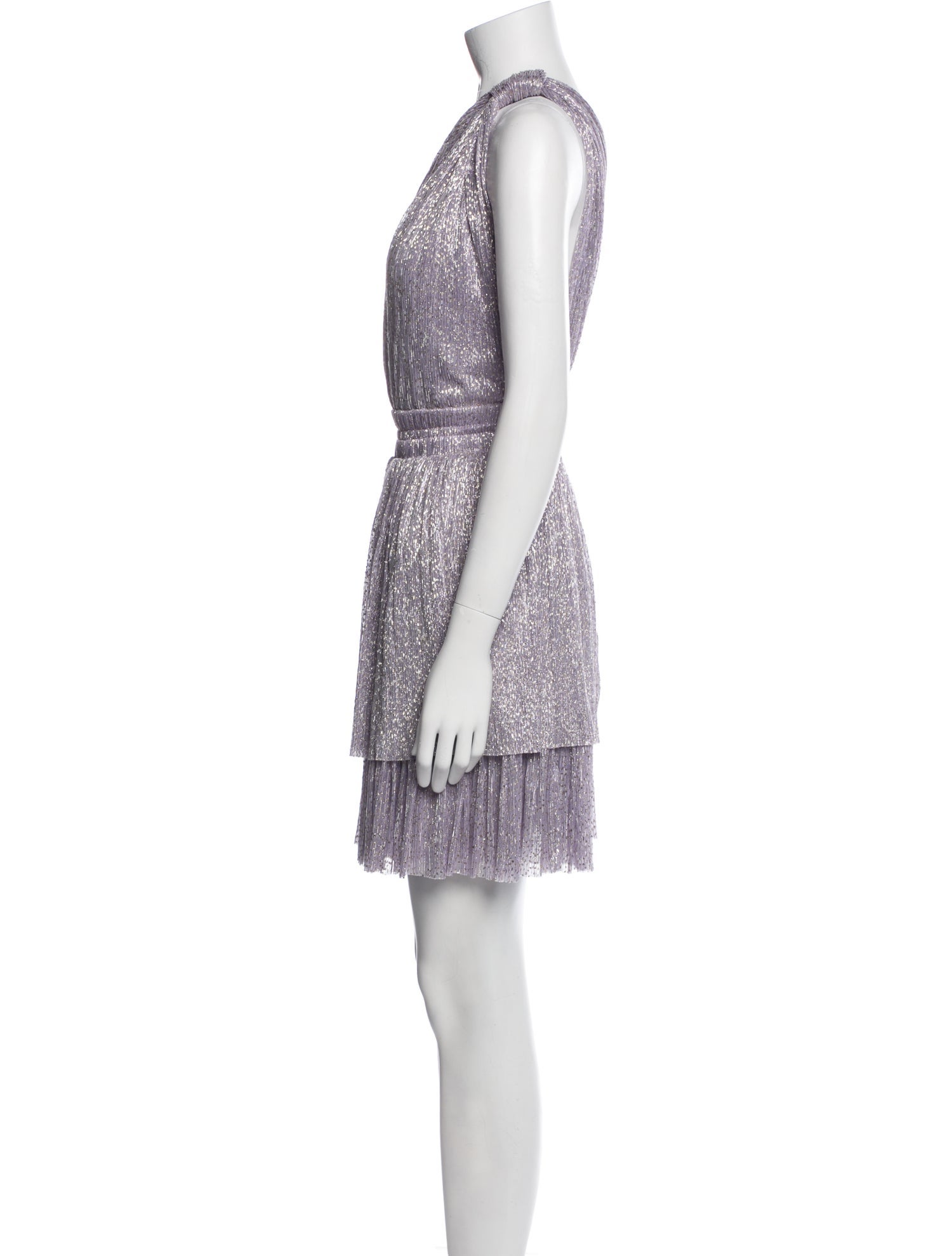 Sabina Musayev One-Shoulder Mini Dress