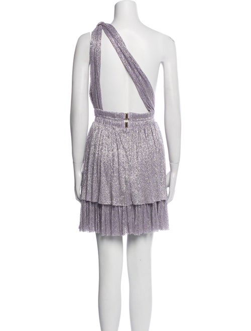 Sabina Musayev One-Shoulder Mini Dress