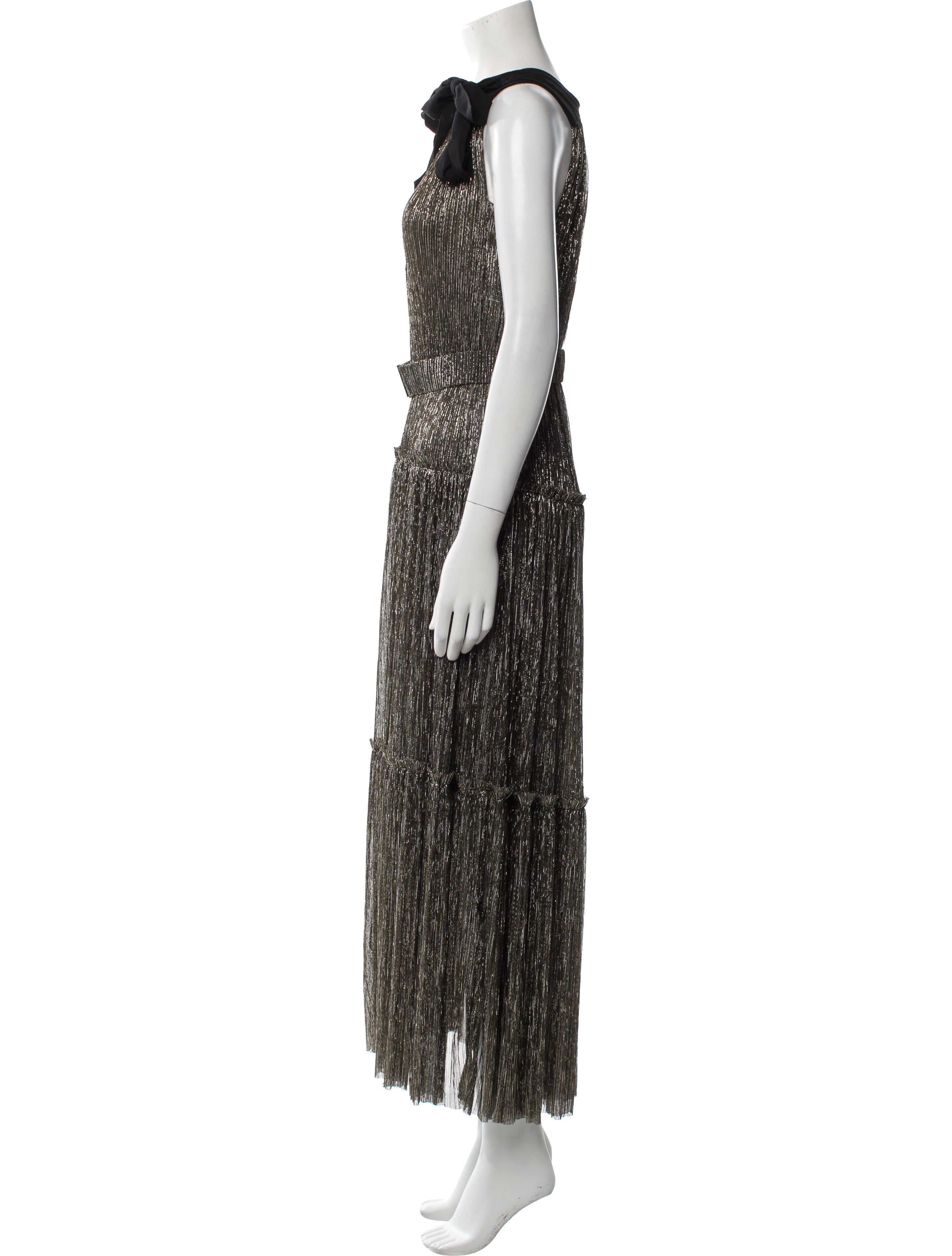 Sabina Musayev V-Neck Long Dress w/ Tags