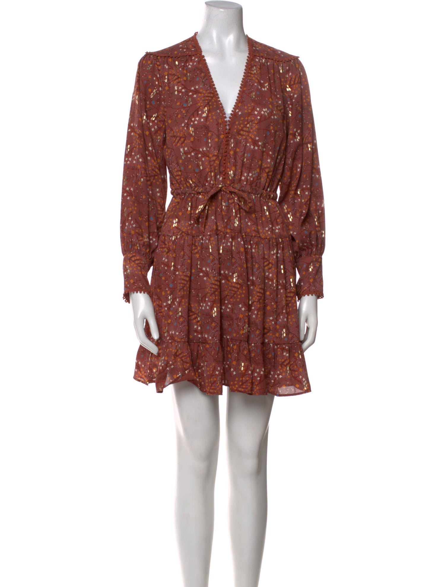 Sabina Musayev Floral Print Mini Dress