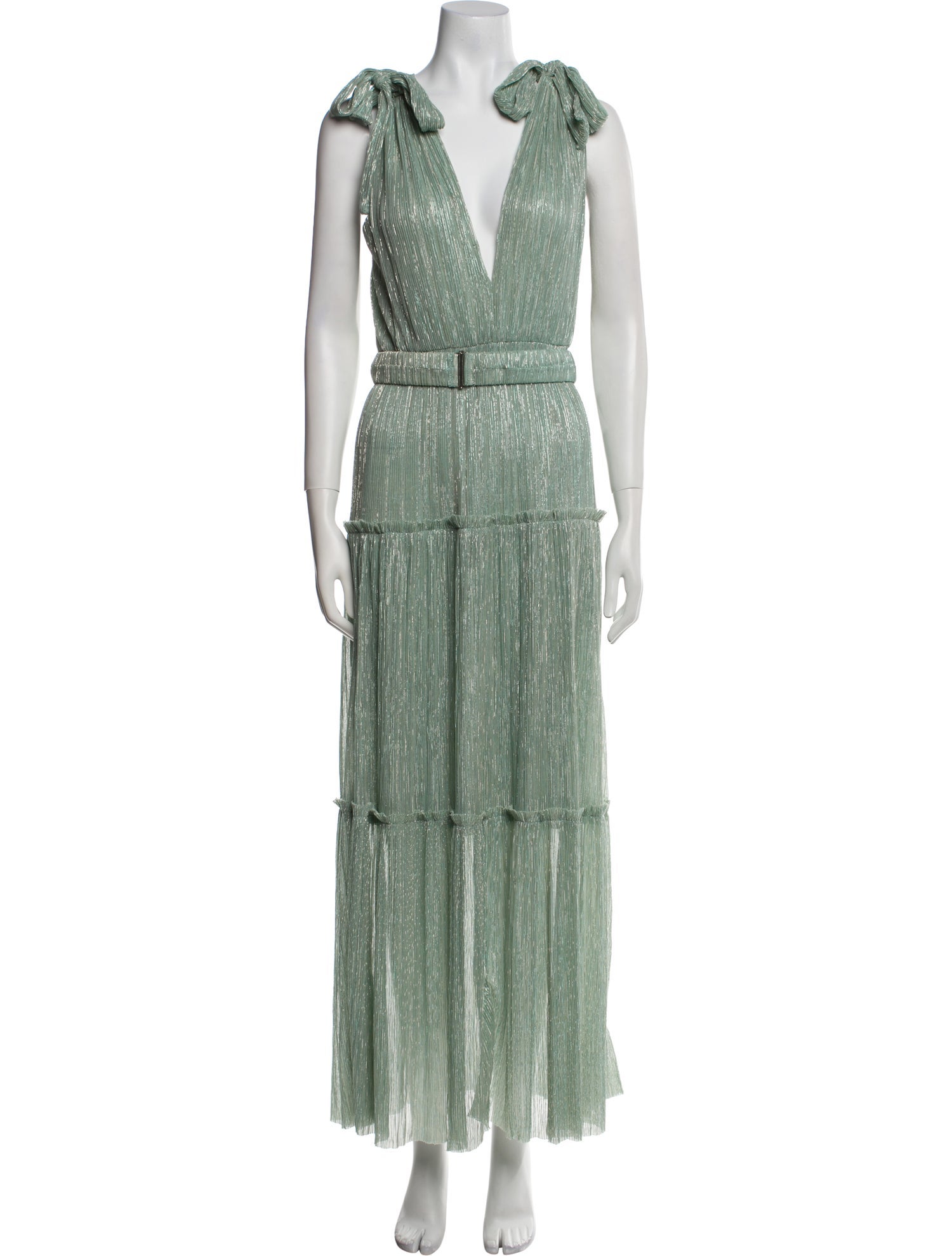 Sabina Musayev V-Neck Long Dress