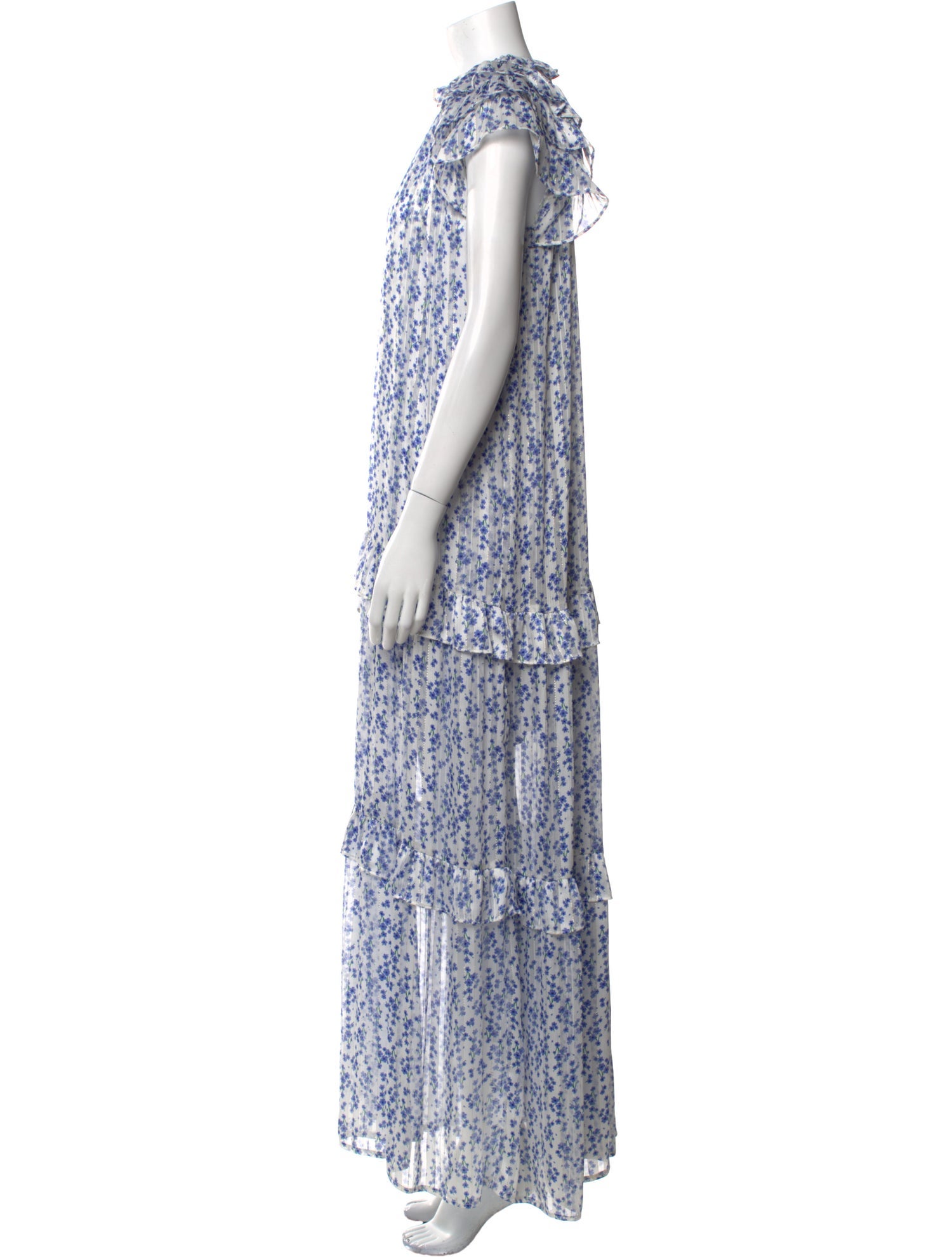 Sabina Musayev Floral Print Long Dress