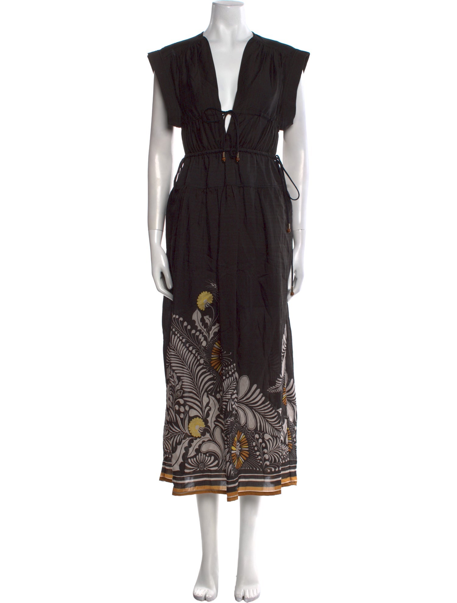 Sabina Musayev V-Neck Long Dress