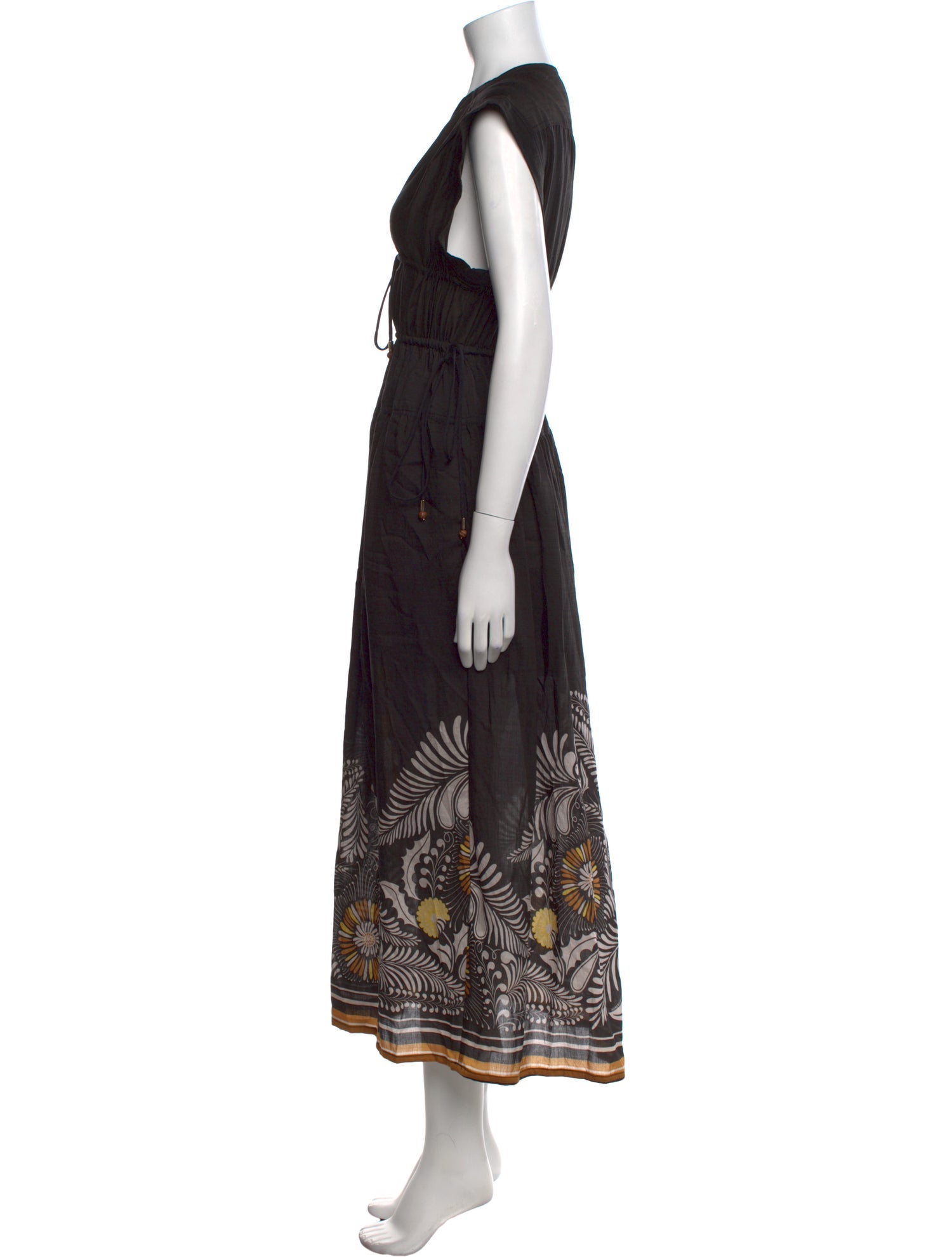 Sabina Musayev V-Neck Long Dress