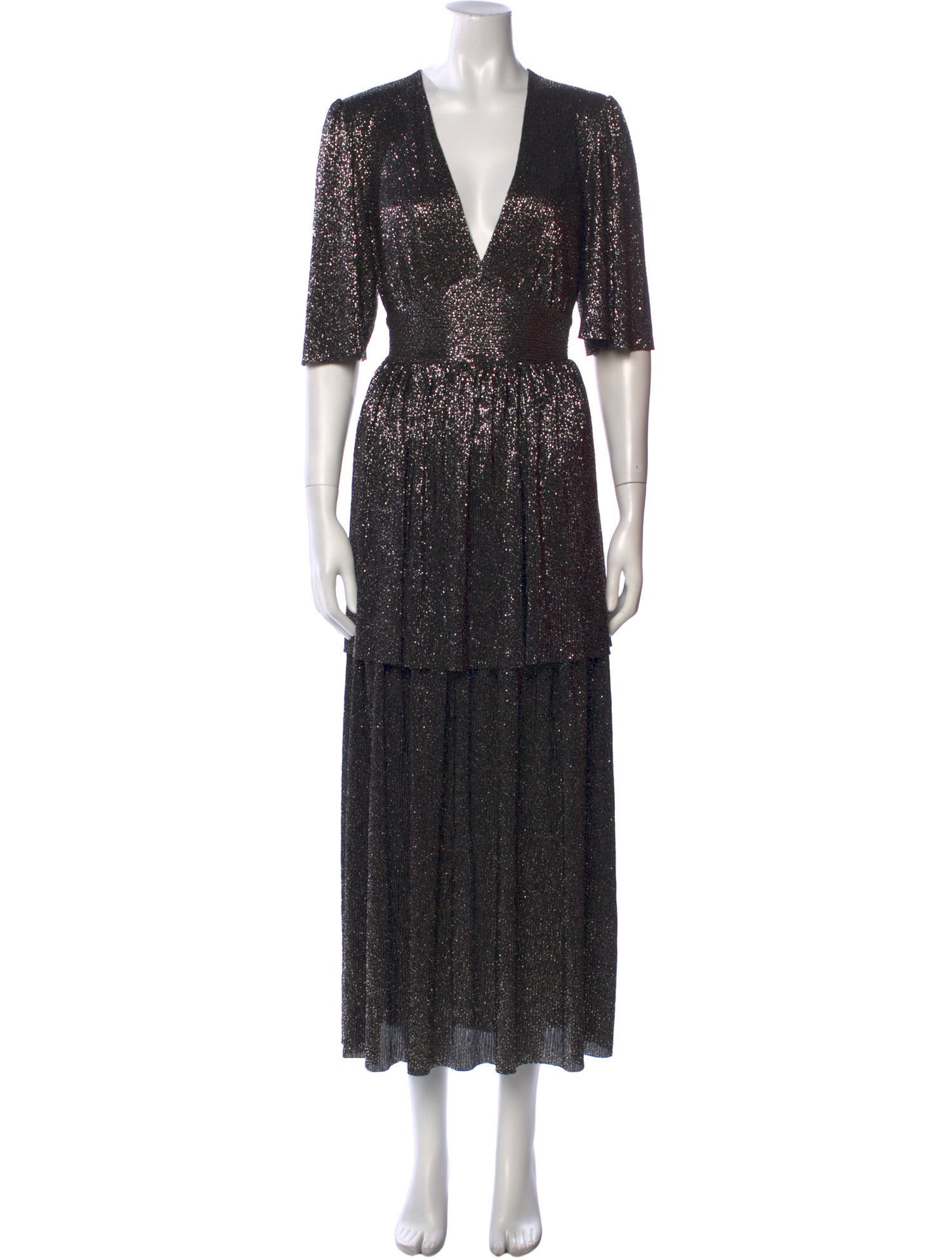 Sabina Musayev Polka Dot Print Long Dress w/ Tags