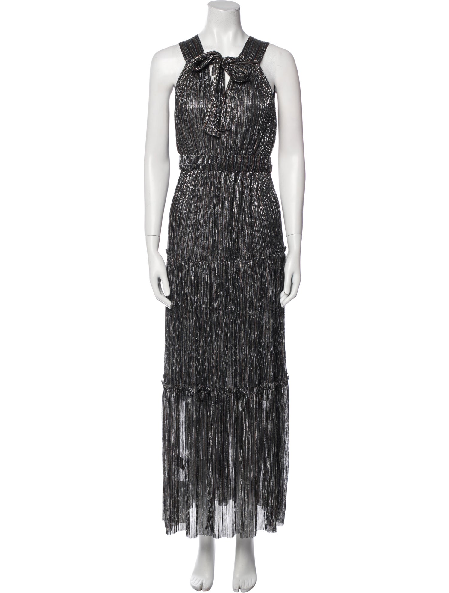 Sabina Musayev Striped Long Dress