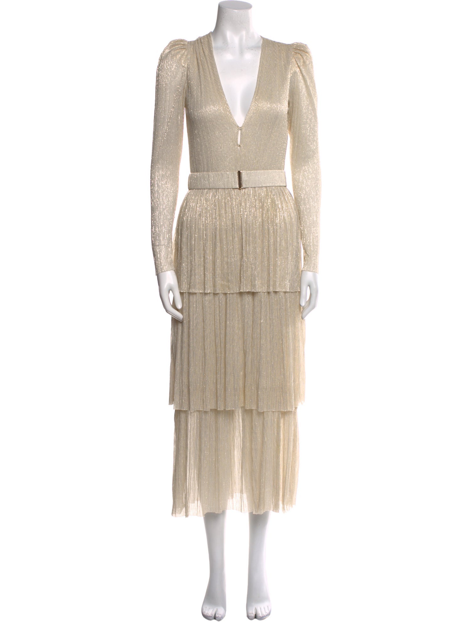 Sabina Musayev V-Neck Long Dress