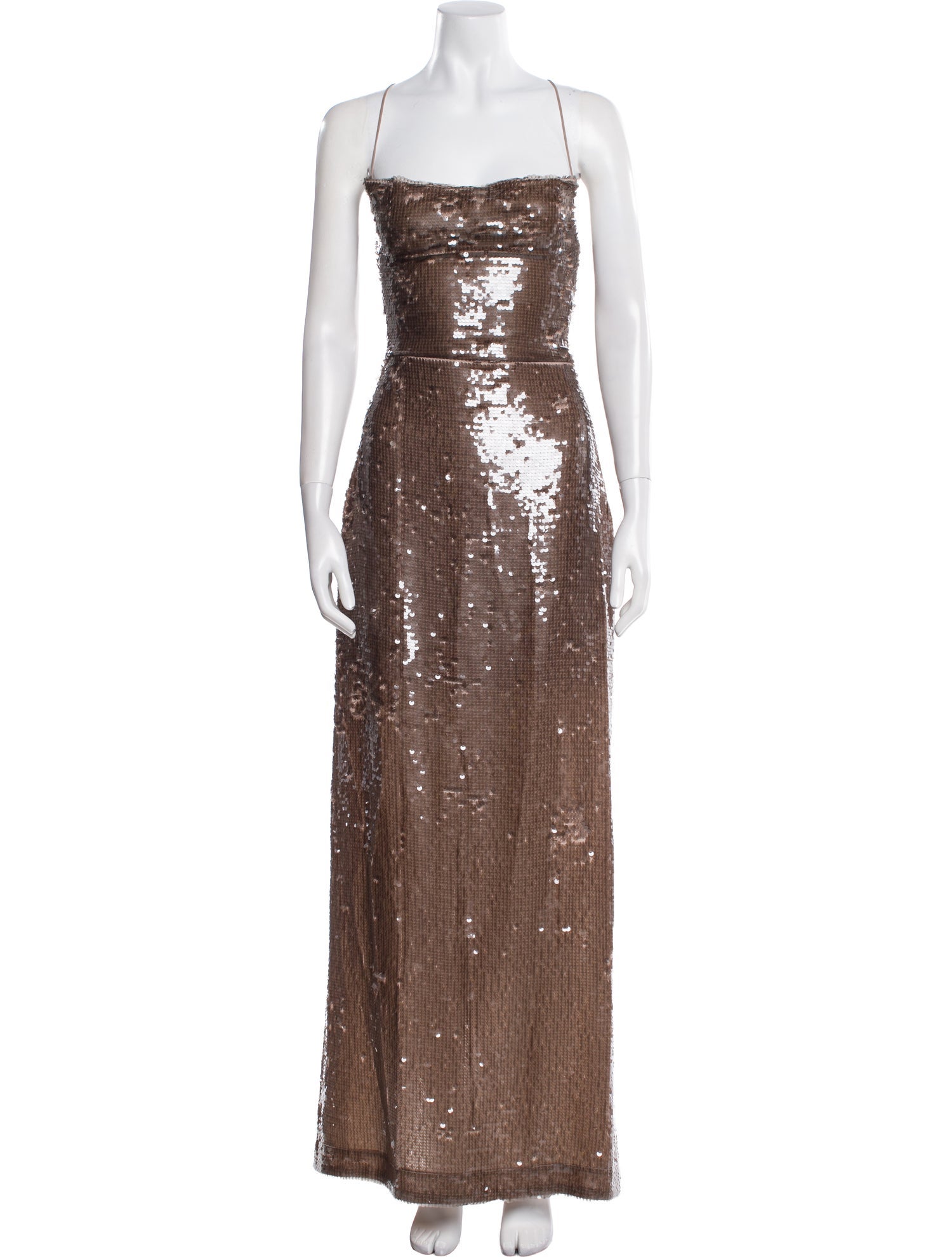 Sabina Musayev Square Neckline Long Dress w/ Tags