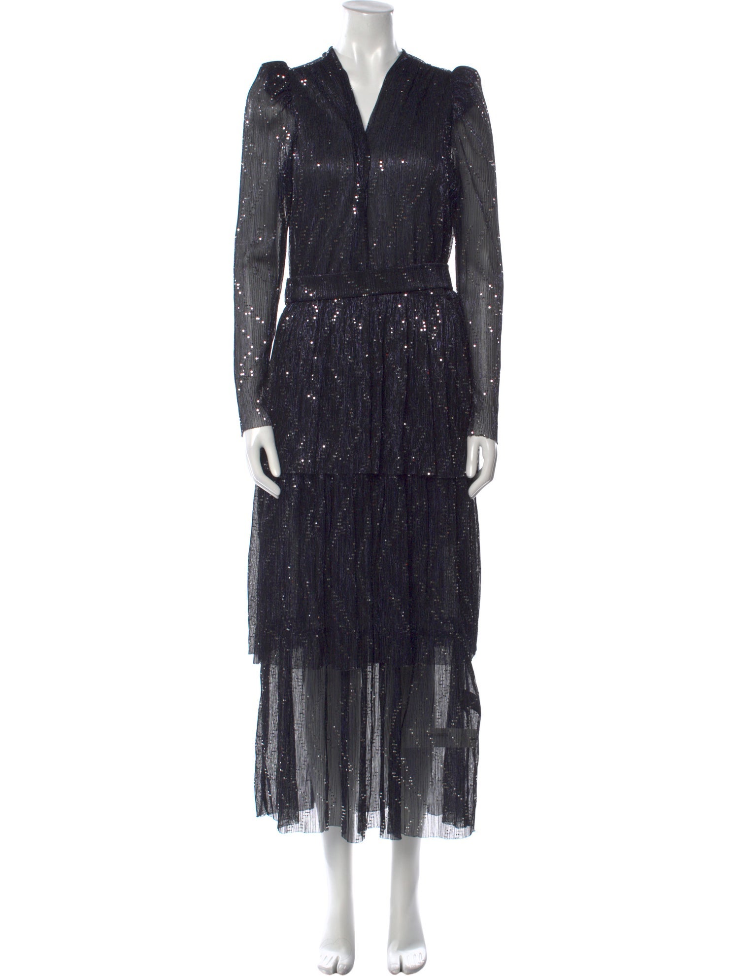 Sabina Musayev V-Neck Long Dress