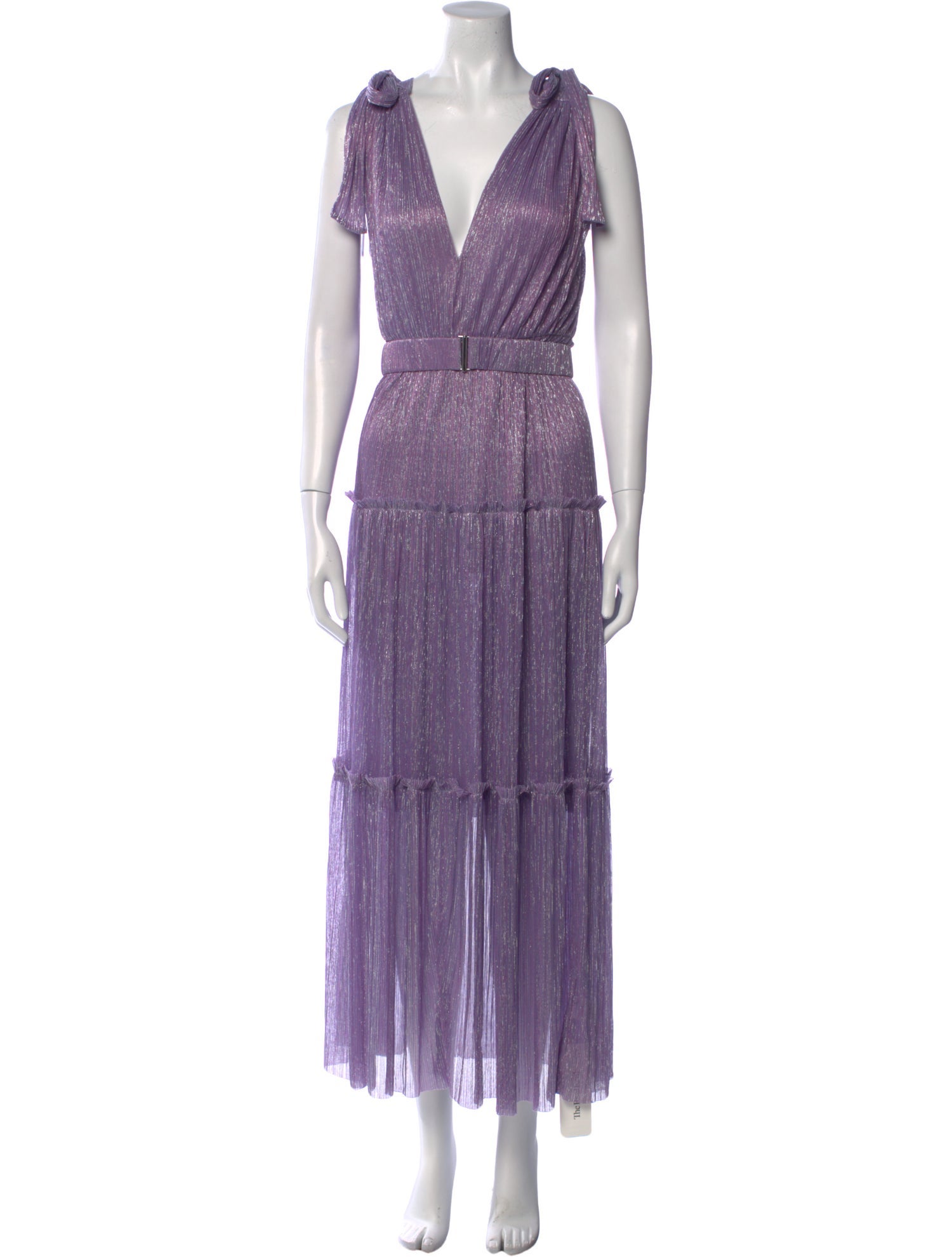 Sabina Musayev V-Neck Long Dress