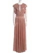 Sabina Musayev V-Neck Long Dress