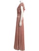 Sabina Musayev V-Neck Long Dress