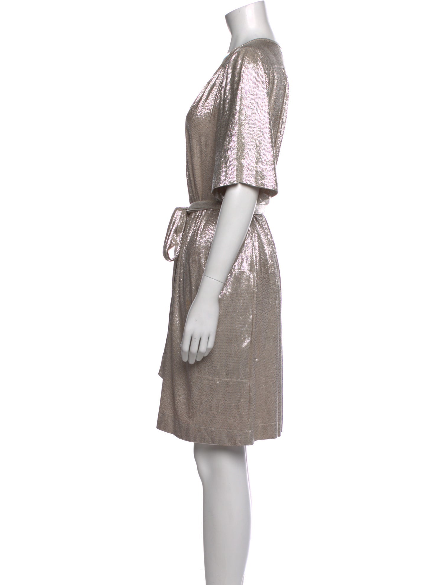 Sabina Musayev Scoop Neck Mini Dress