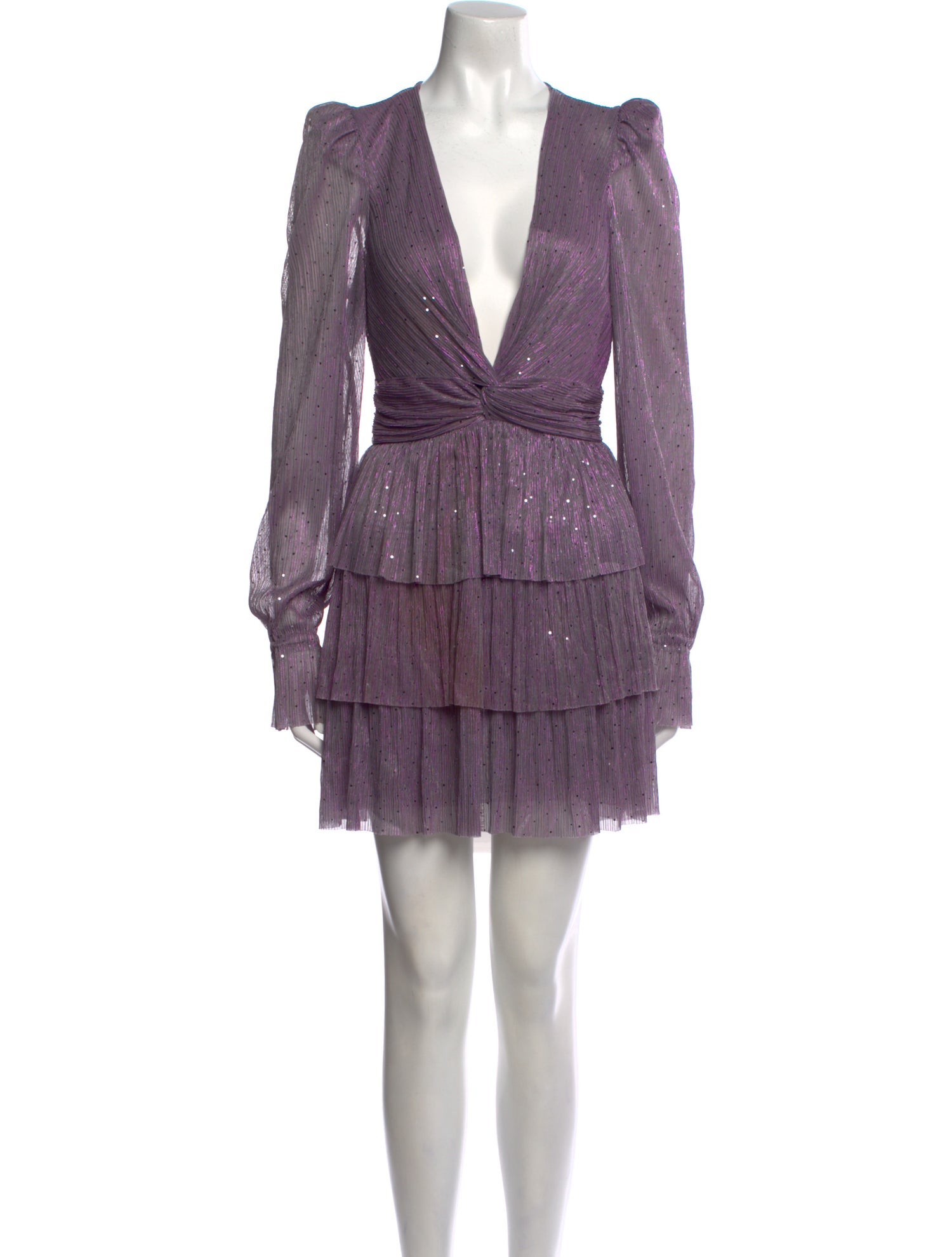 Sabina Musayev V-Neck Mini Dress