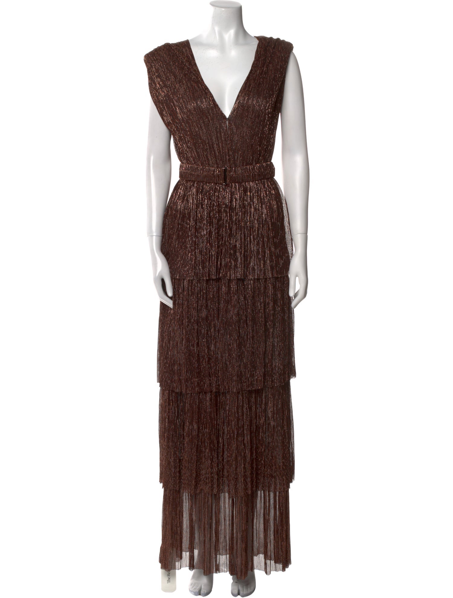 Sabina Musayev Printed Long Dress