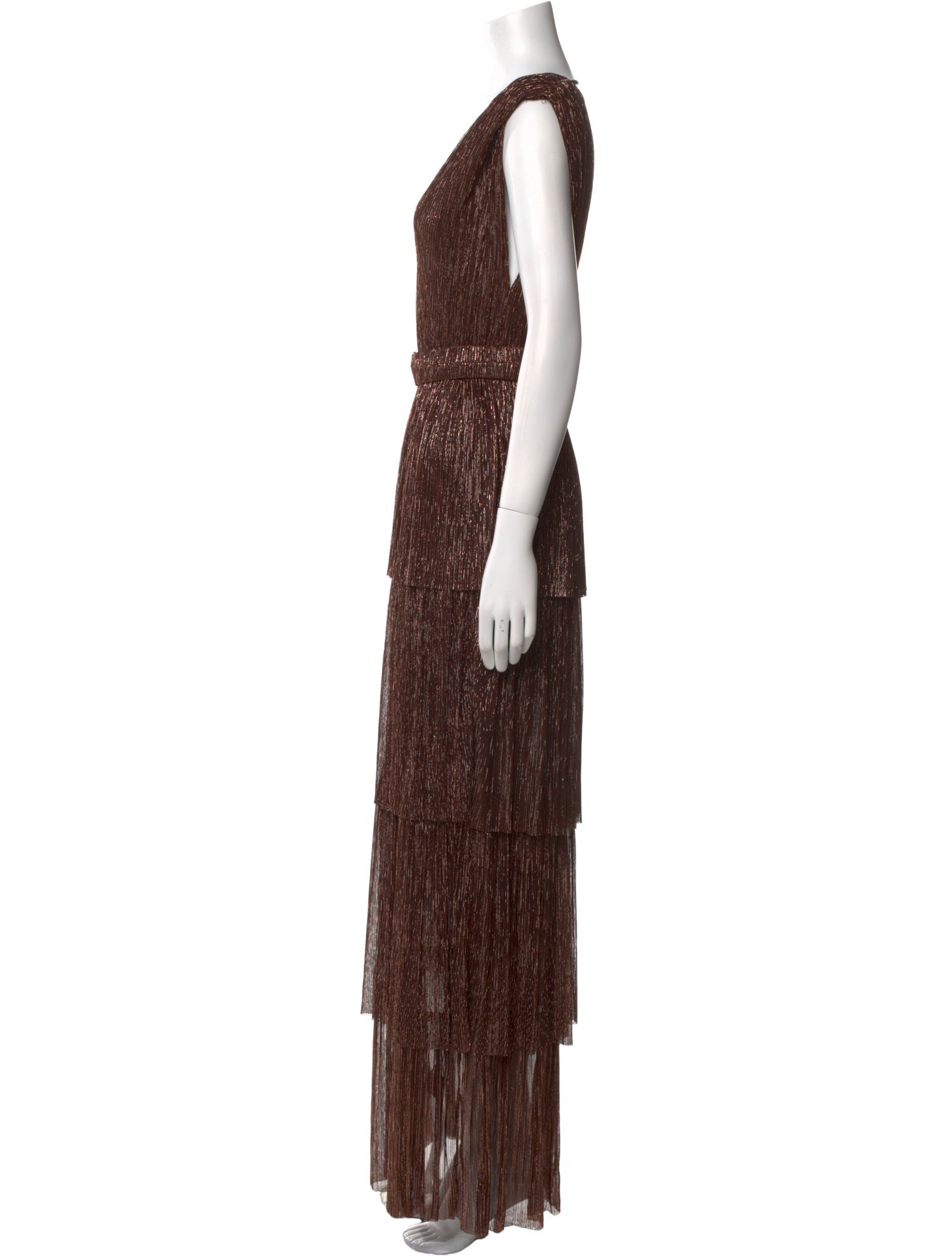 Sabina Musayev Printed Long Dress