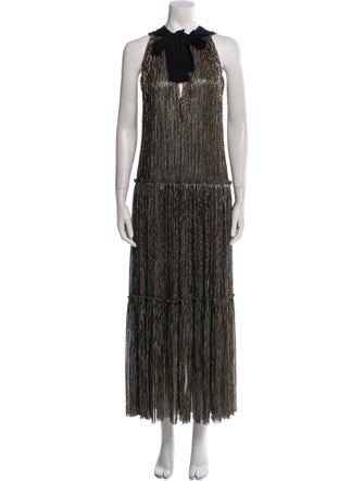 Sabina Musayev Halterneck Long Dress