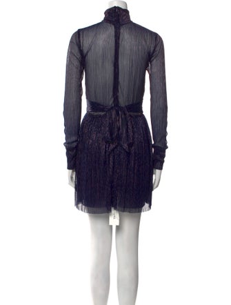 Sabina Musayev Mock Neck Mini Dress