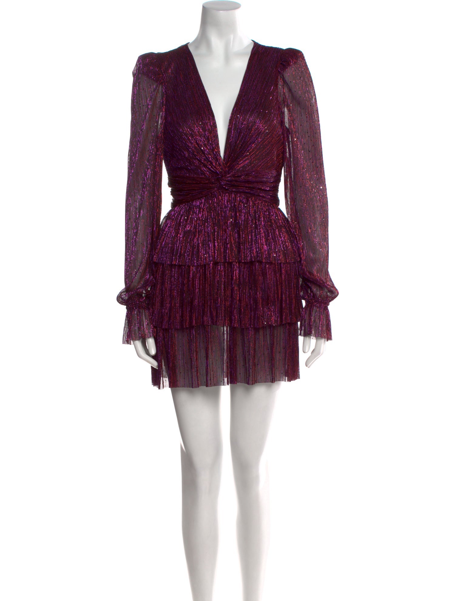 Sabina Musayev V-Neck Mini Dress