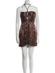 Sabina Musayev Printed Mini Dress