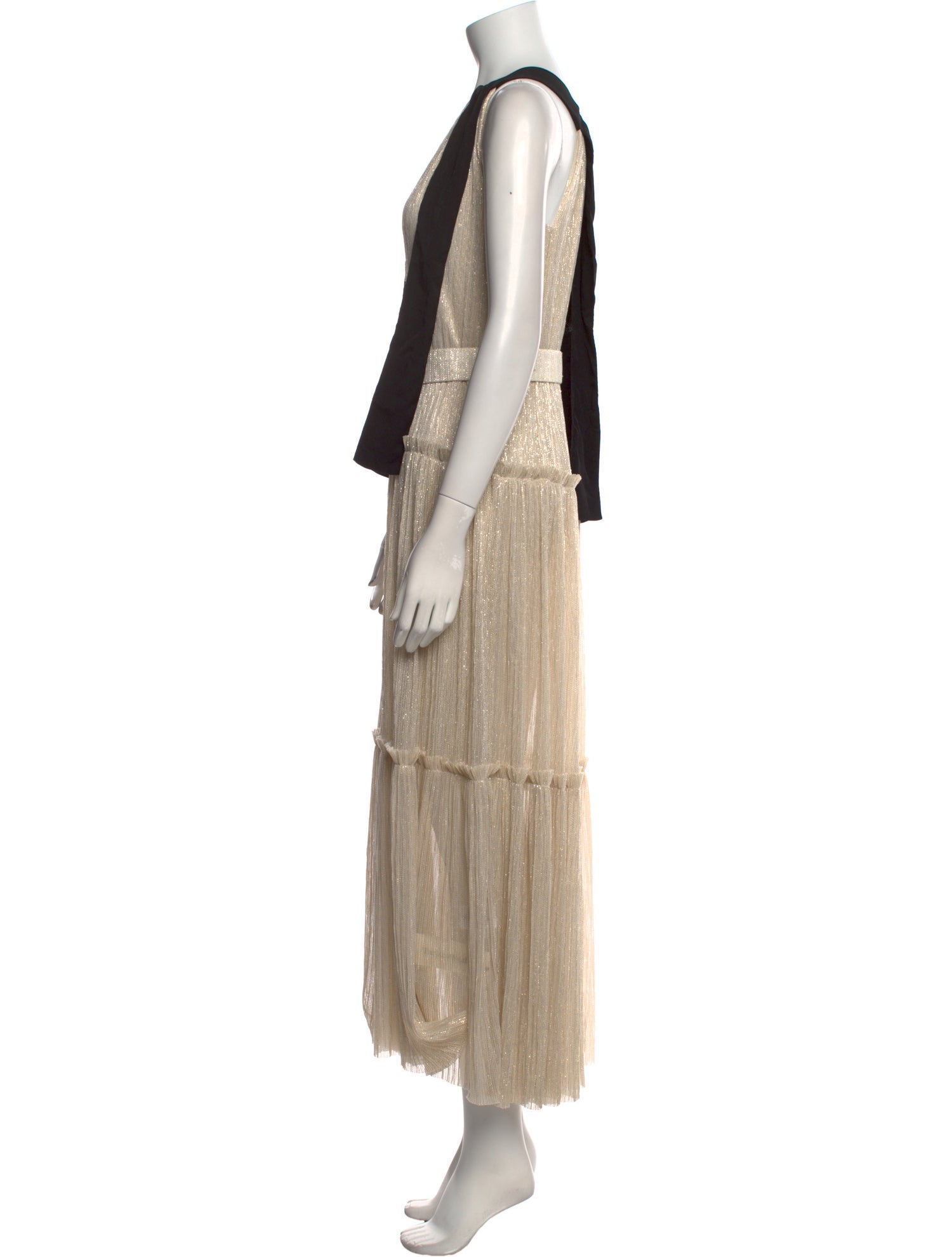 Sabina Musayev V-Neck Long Dress