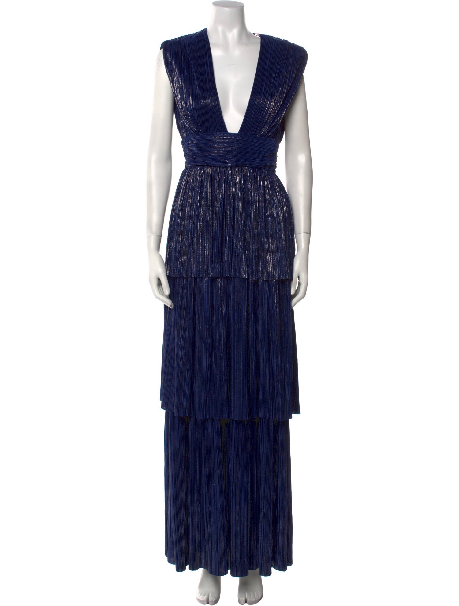 Sabina Musayev V-Neck Long Dress