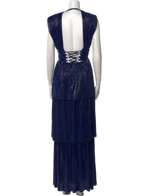 Sabina Musayev V-Neck Long Dress