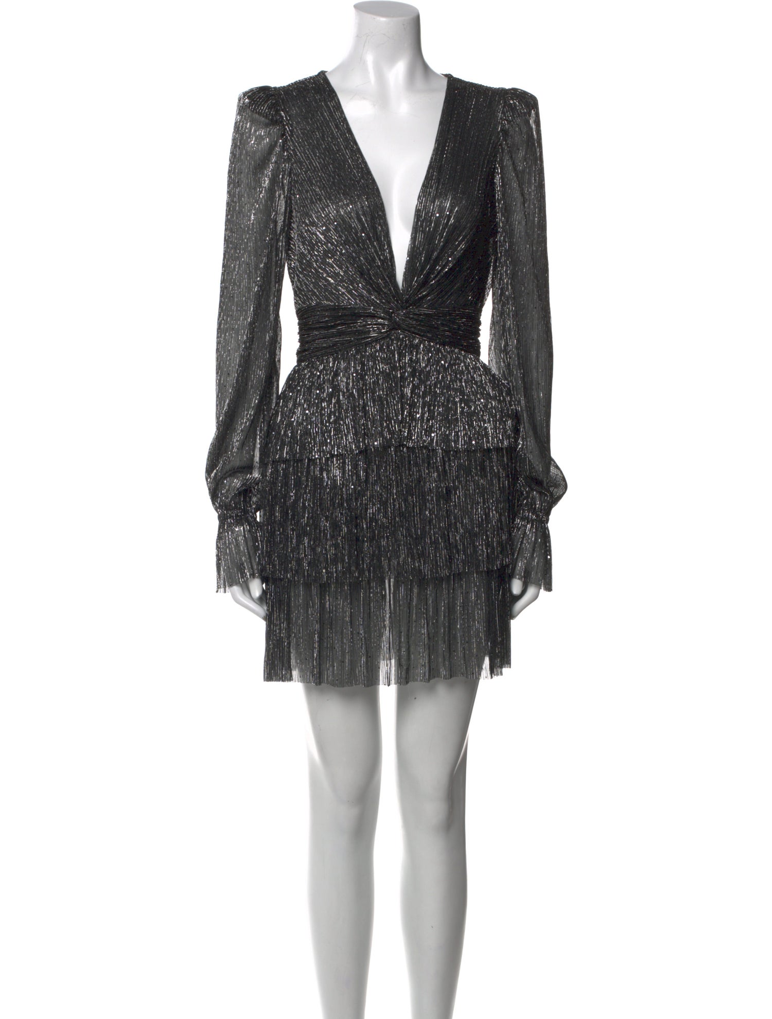 Sabina Musayev V-Neck Mini Dress w/ Tags