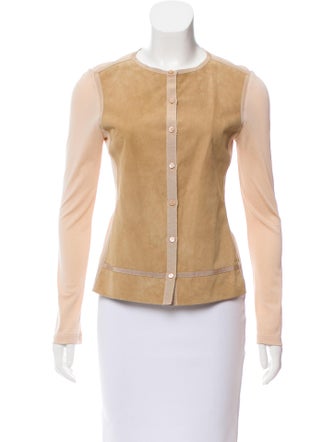 'S Max Mara 'S MaxMara Suede-Paneled Cardigan