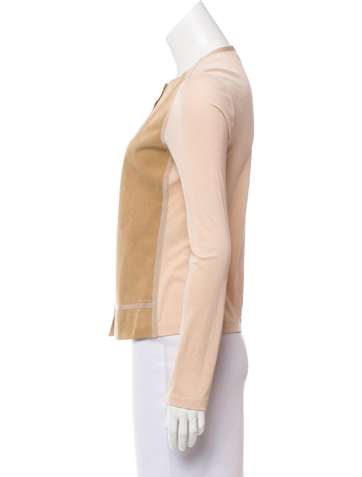 'S Max Mara 'S MaxMara Suede-Paneled Cardigan