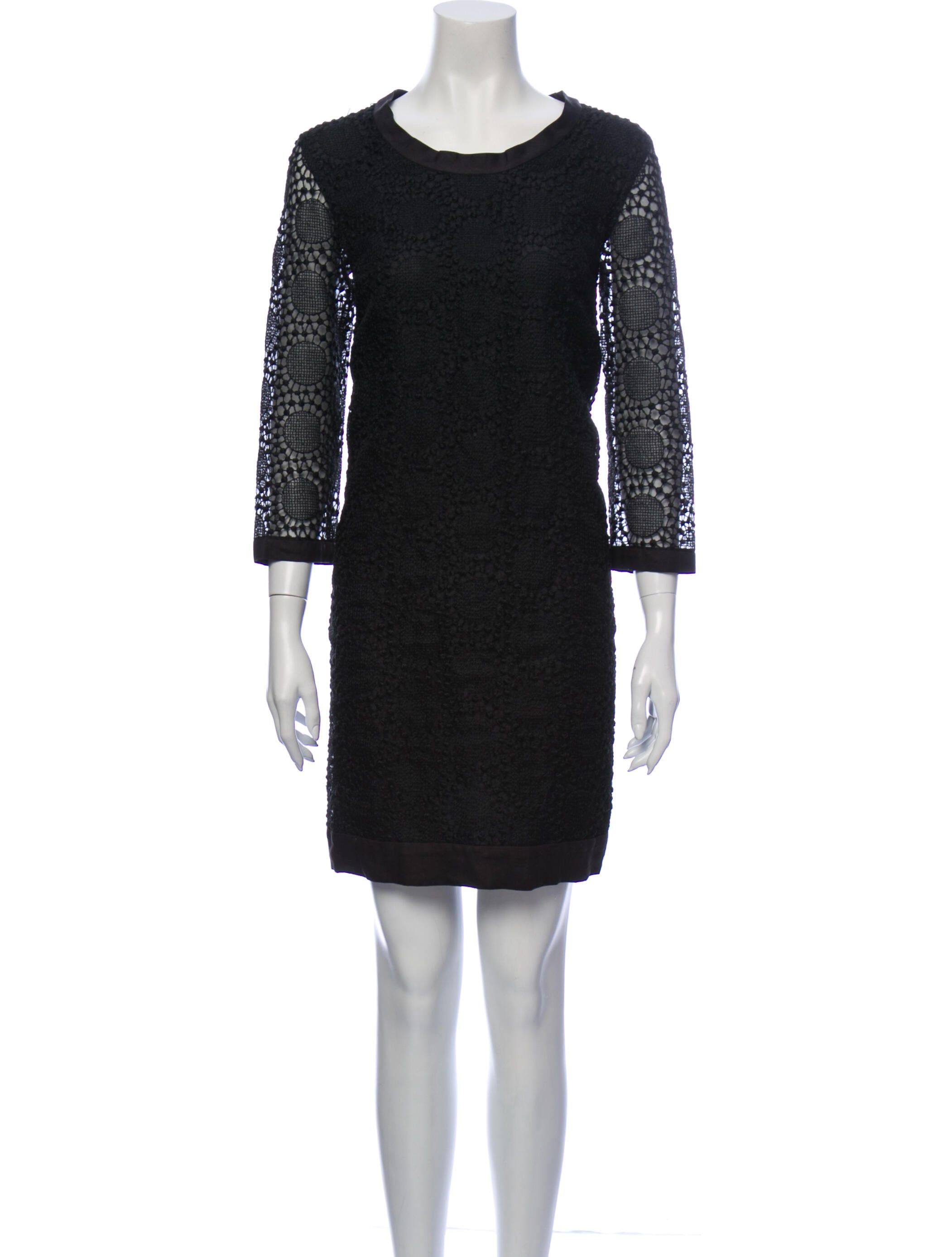 'S Max Mara Lace Pattern Mini Dress