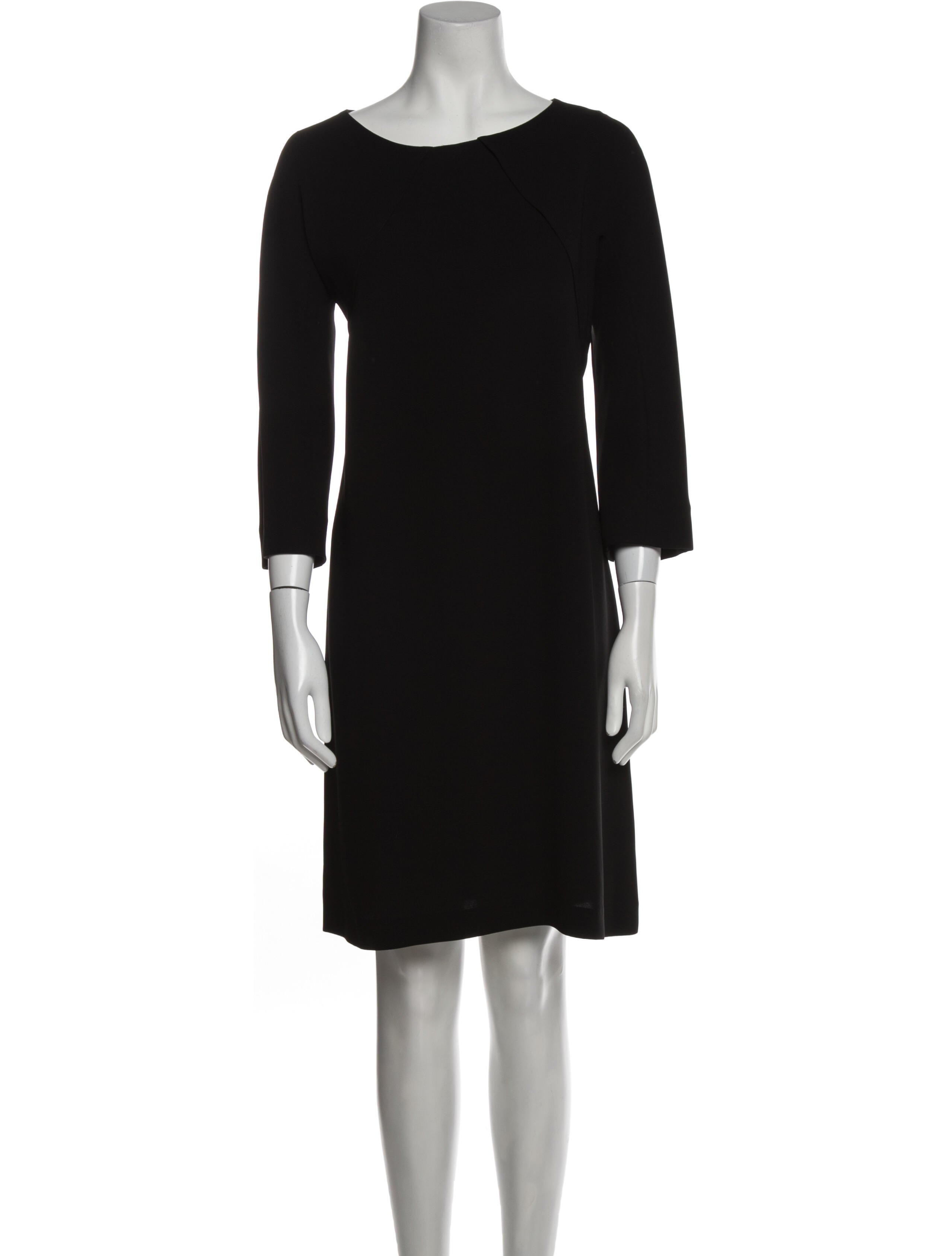 'S Max Mara Bateau Neckline Knee-Length Dress