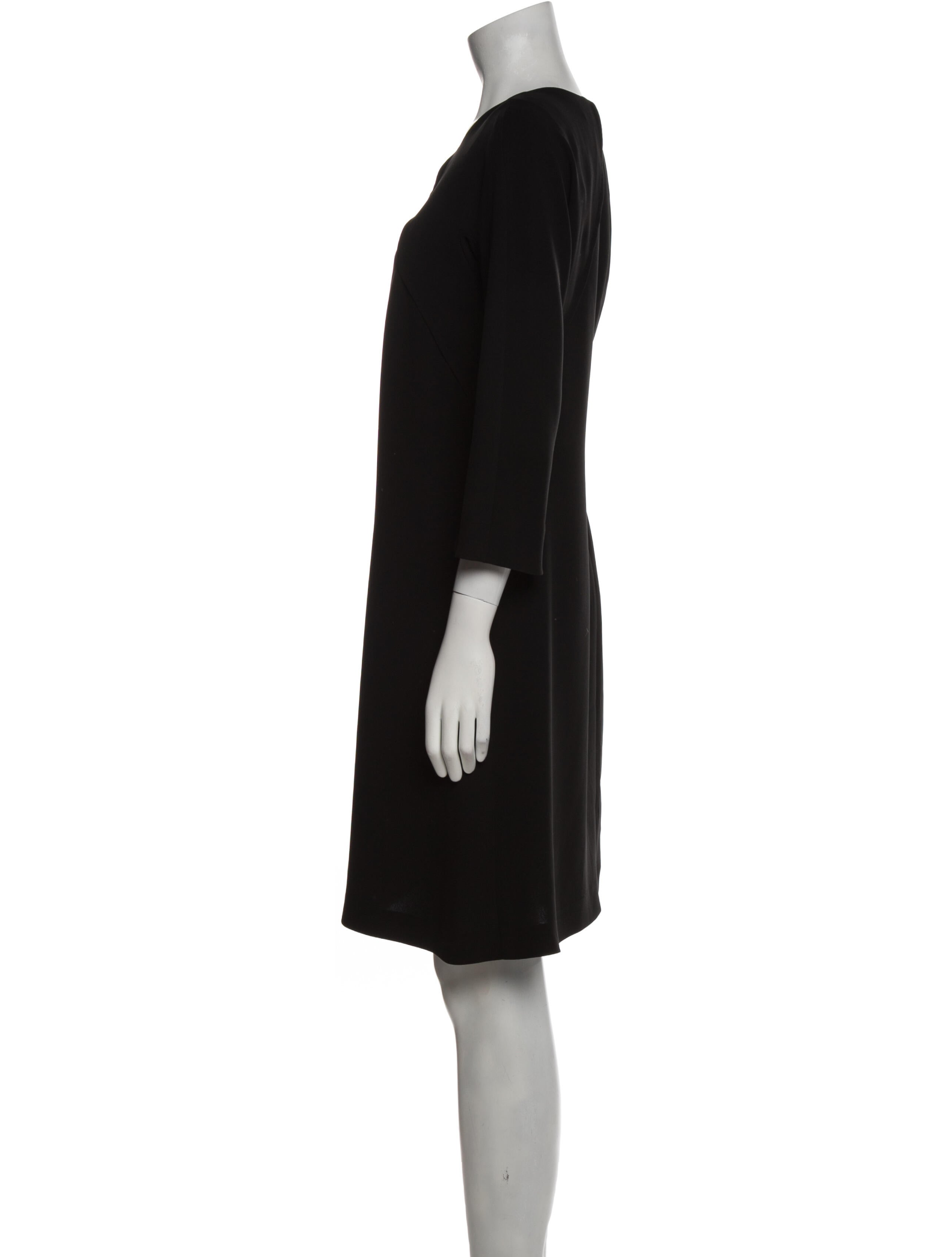 'S Max Mara Bateau Neckline Knee-Length Dress