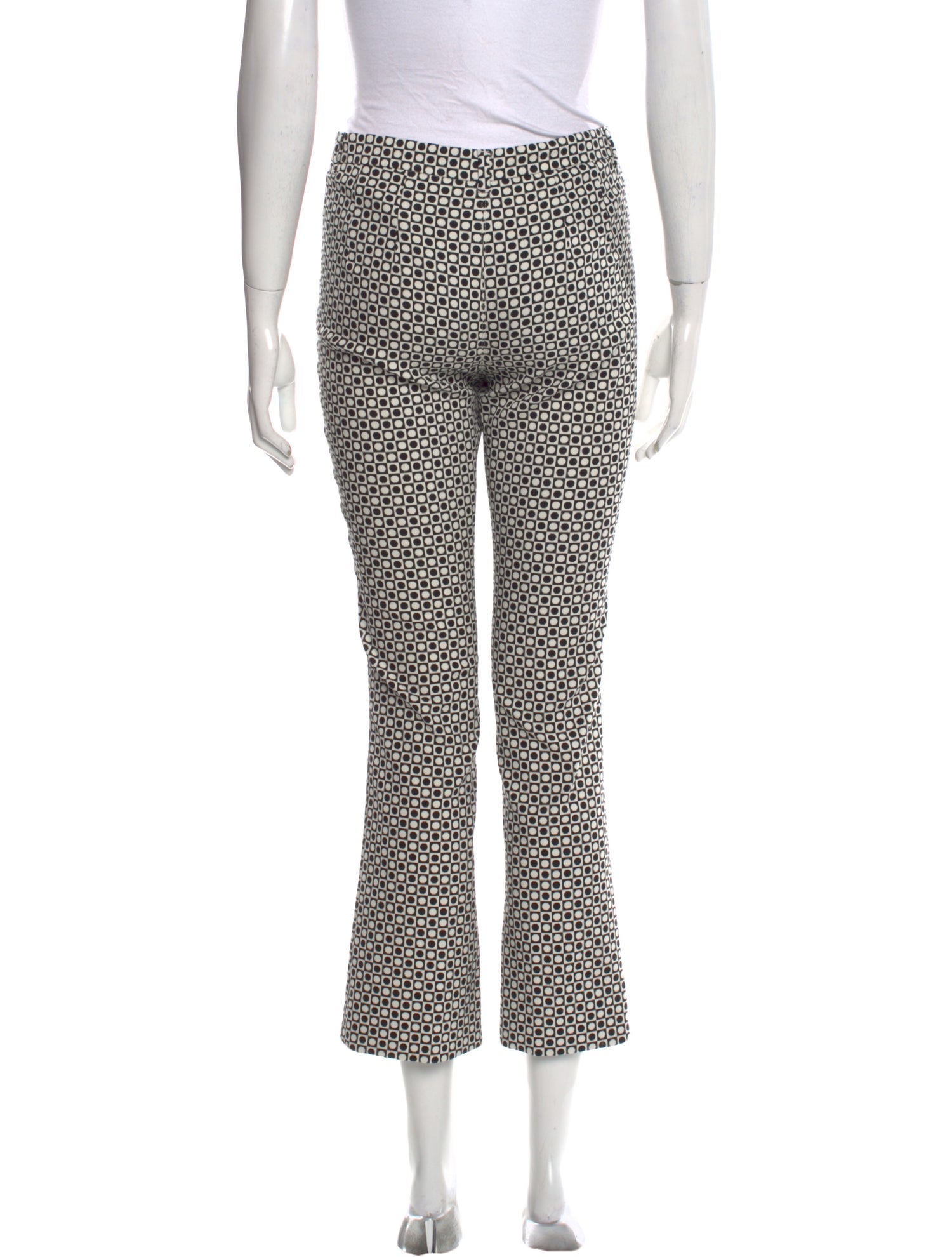 S Max Mara Polka Dot Print Straight Leg Pants w/ Tags