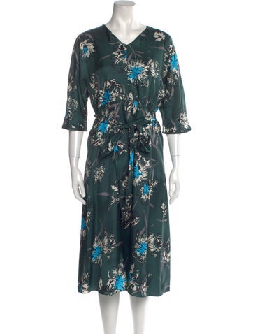 'S Max Mara Dresses Silk Midi Length Dress US 12 | XL